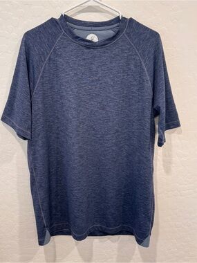 Toes on the Nose Performance Shirt Men's Medium Heathered Navy Athletic